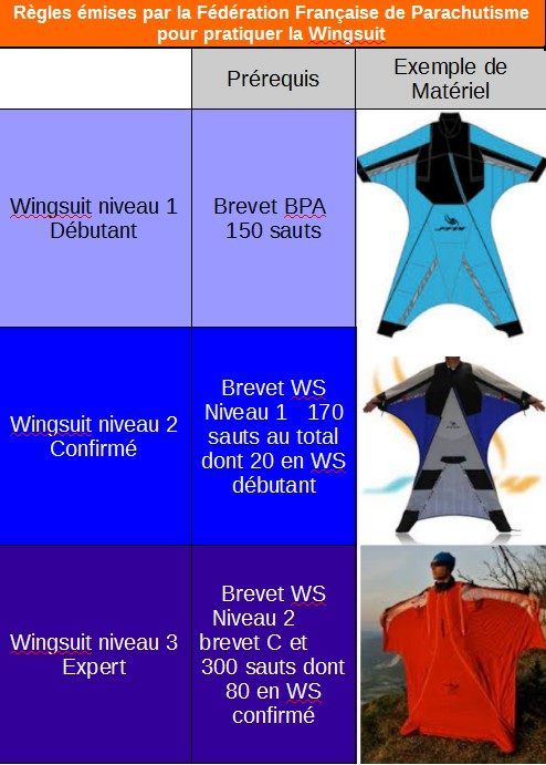 saut parachute wingsuit