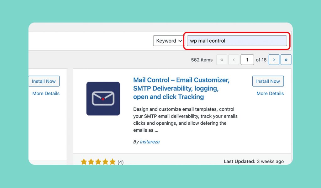 Mail Control – Email Customizer, SMTP Deliverability, logging, open and click Tracking
